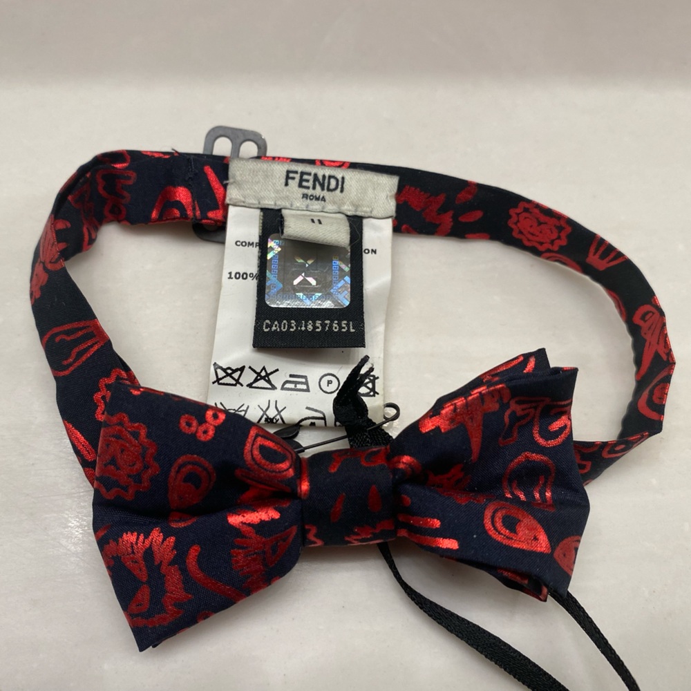 Fendi Kids Print Bow Tie